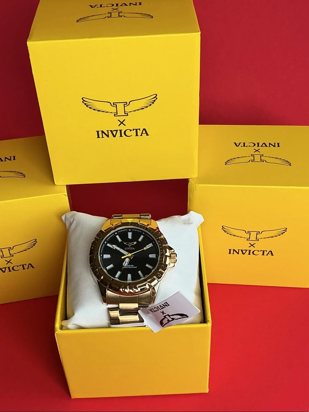 Invicta gold tone